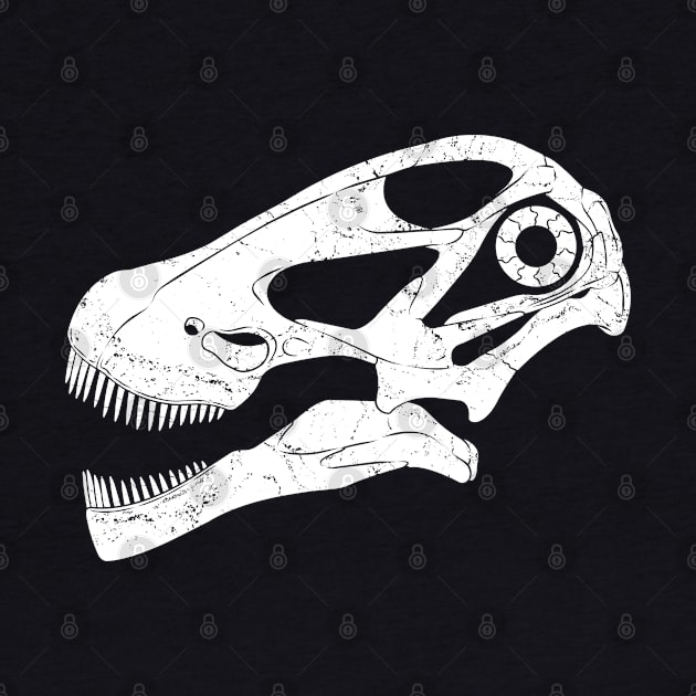 Argentinosaurus fossil skull by NicGrayTees